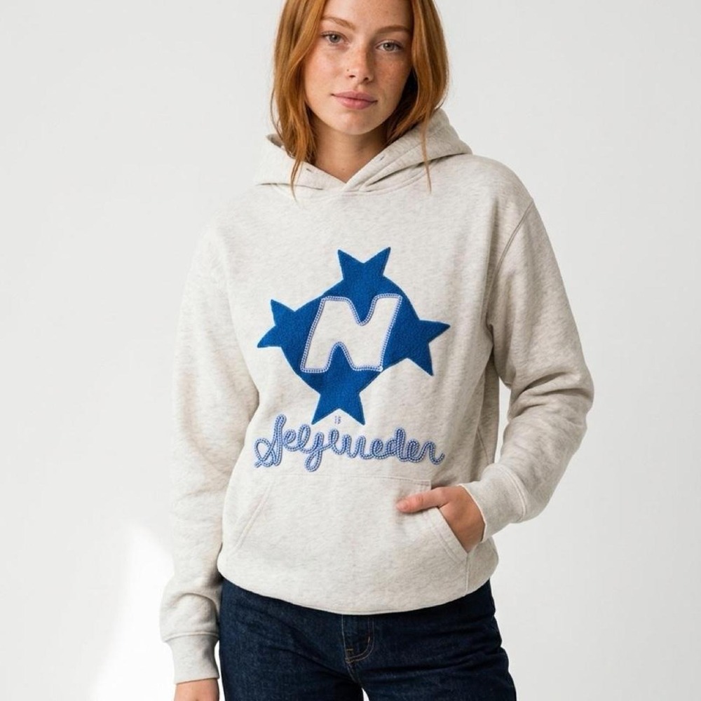 $80 in the website new. Aelfric Eden #Stellaris hoodie with blue star graphic